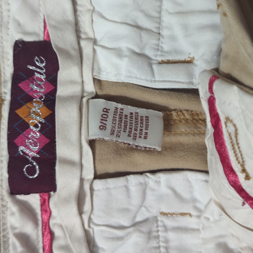 Aeropostale flare leg khaki pant